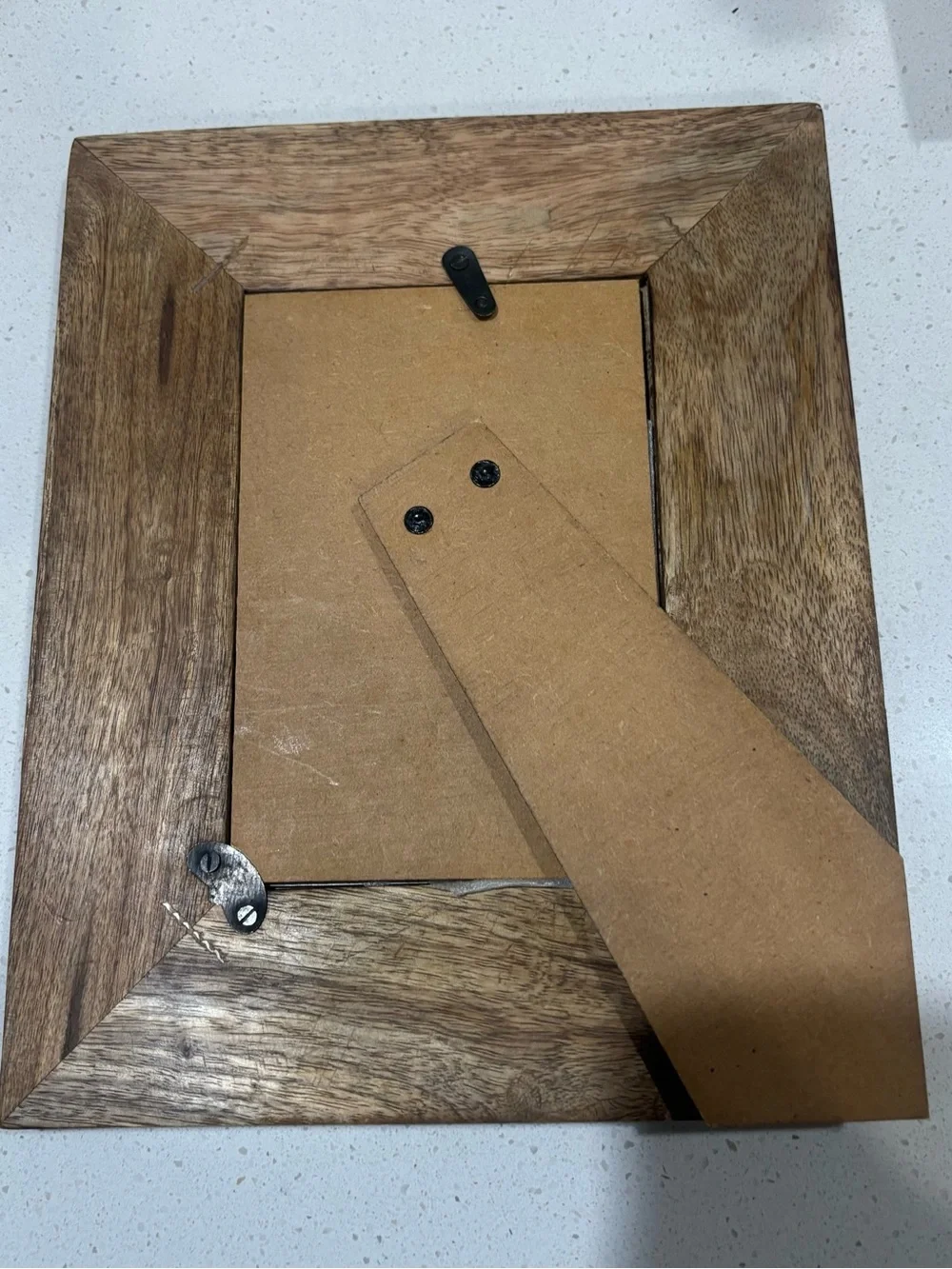 Jaipur Wood Frame with Silver Scroll Accents 069